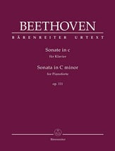Sonata for Pianoforte in C minor, Op. 111 piano sheet music cover
